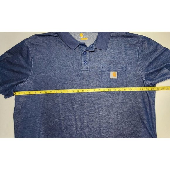 MENS CARHARTT POLO SHIRT SIZE 2XL - Picture 6 of 7